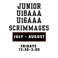 JUNIOR/ U18/ U16 - Scrimmages