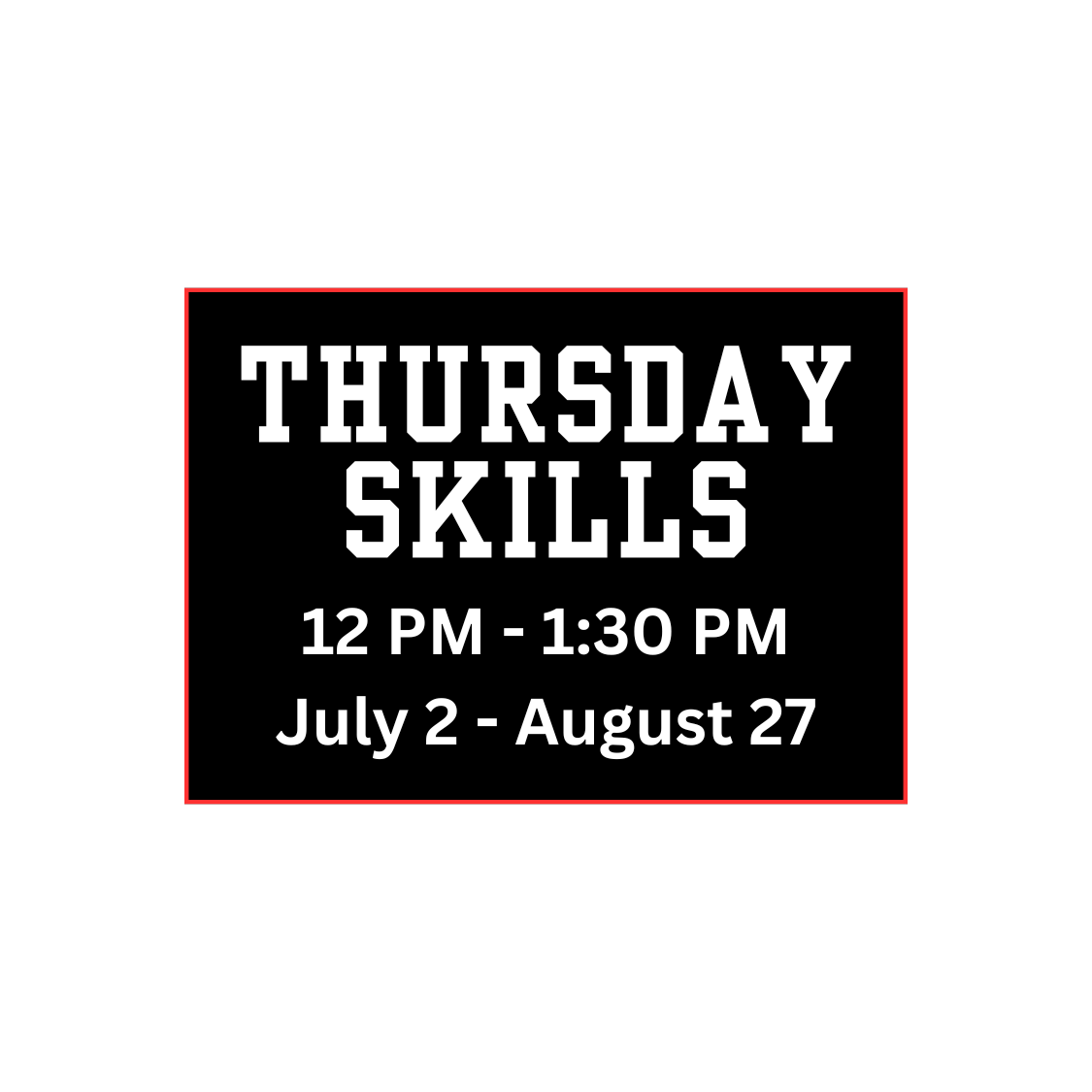 NCAA/ OHL - THURSDAY SKILLS